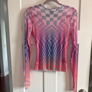 AFRM Mesh Long Sleeve Tee NWOT Size Medium